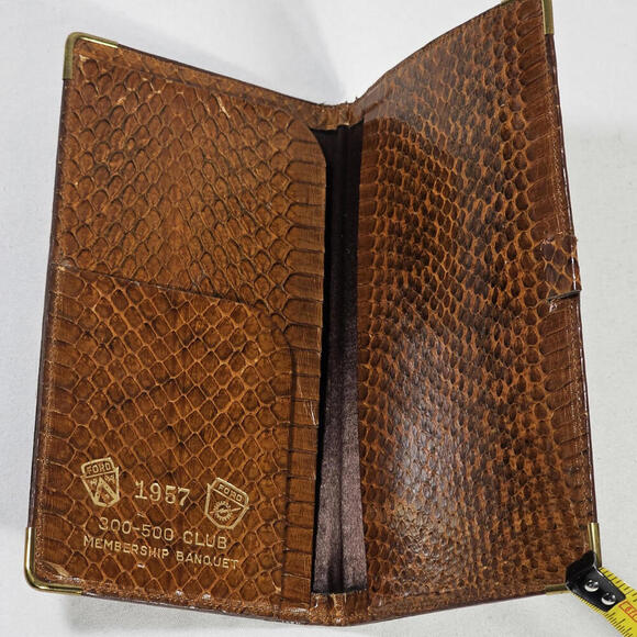 Ford Other - Vintage 1957 Ford Cobra Snake Skin Wallet 300-500 Club Membership Banquet MCM